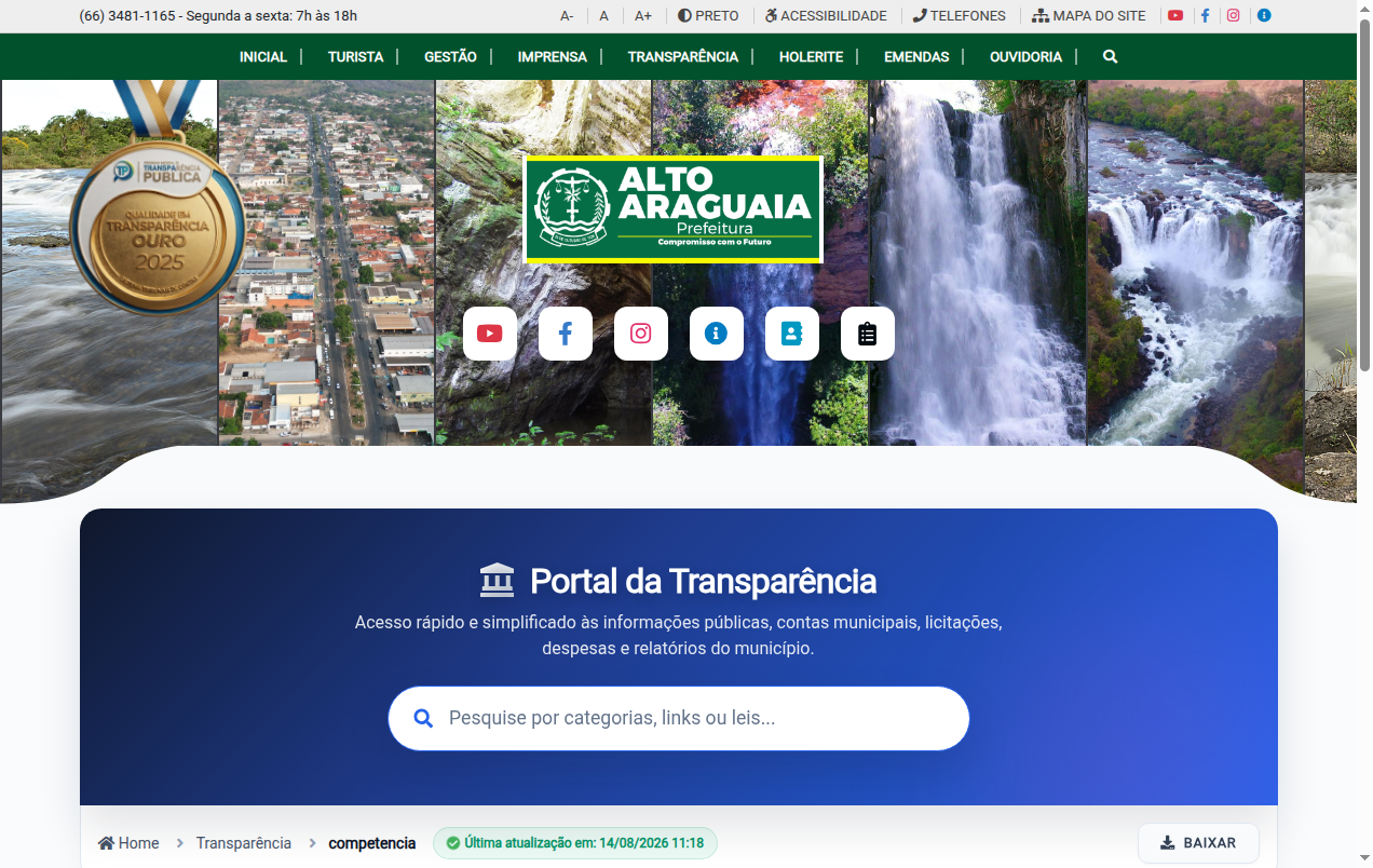 Screenshot de Disponibilidade