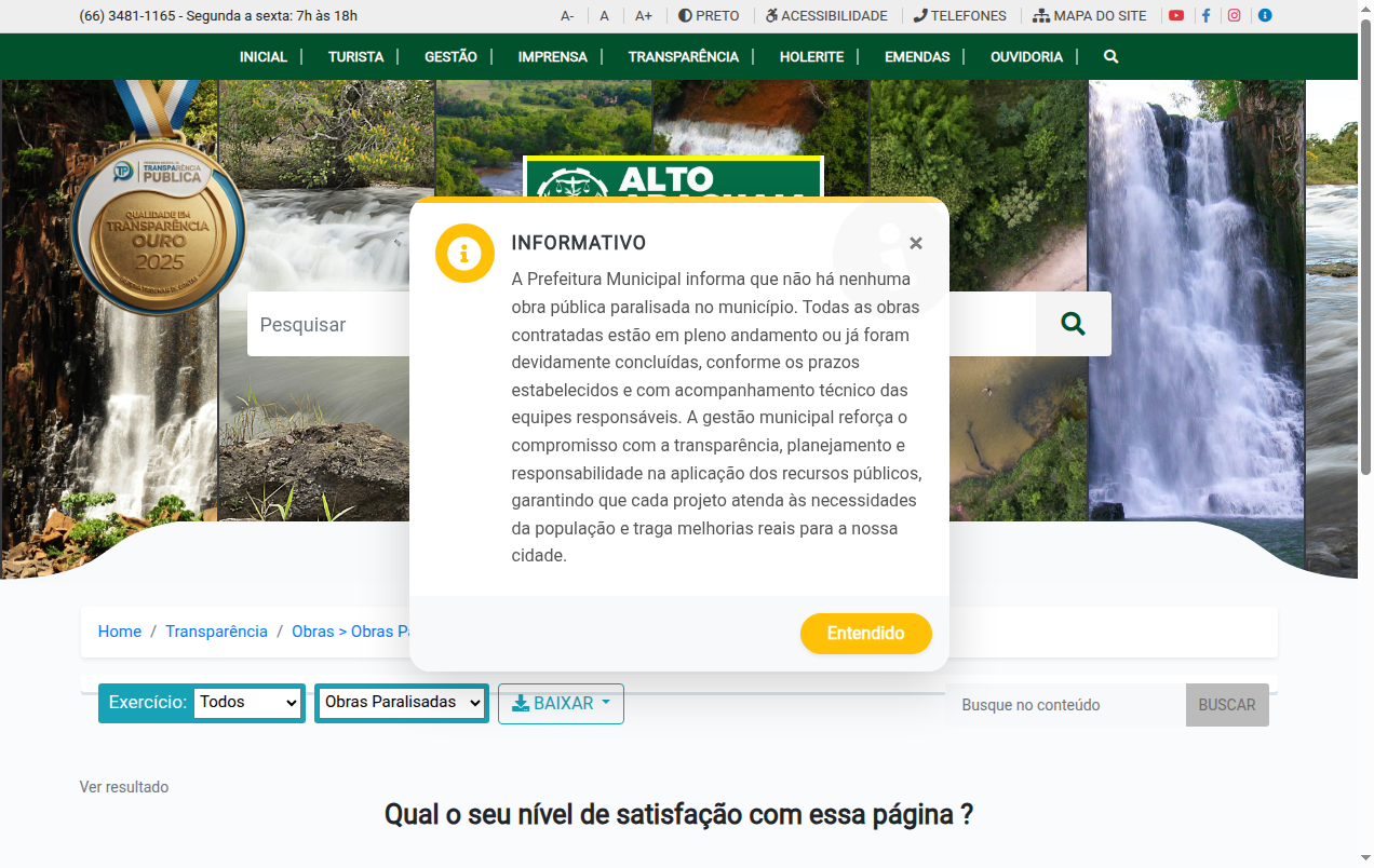 Screenshot de Obras Paralisadas