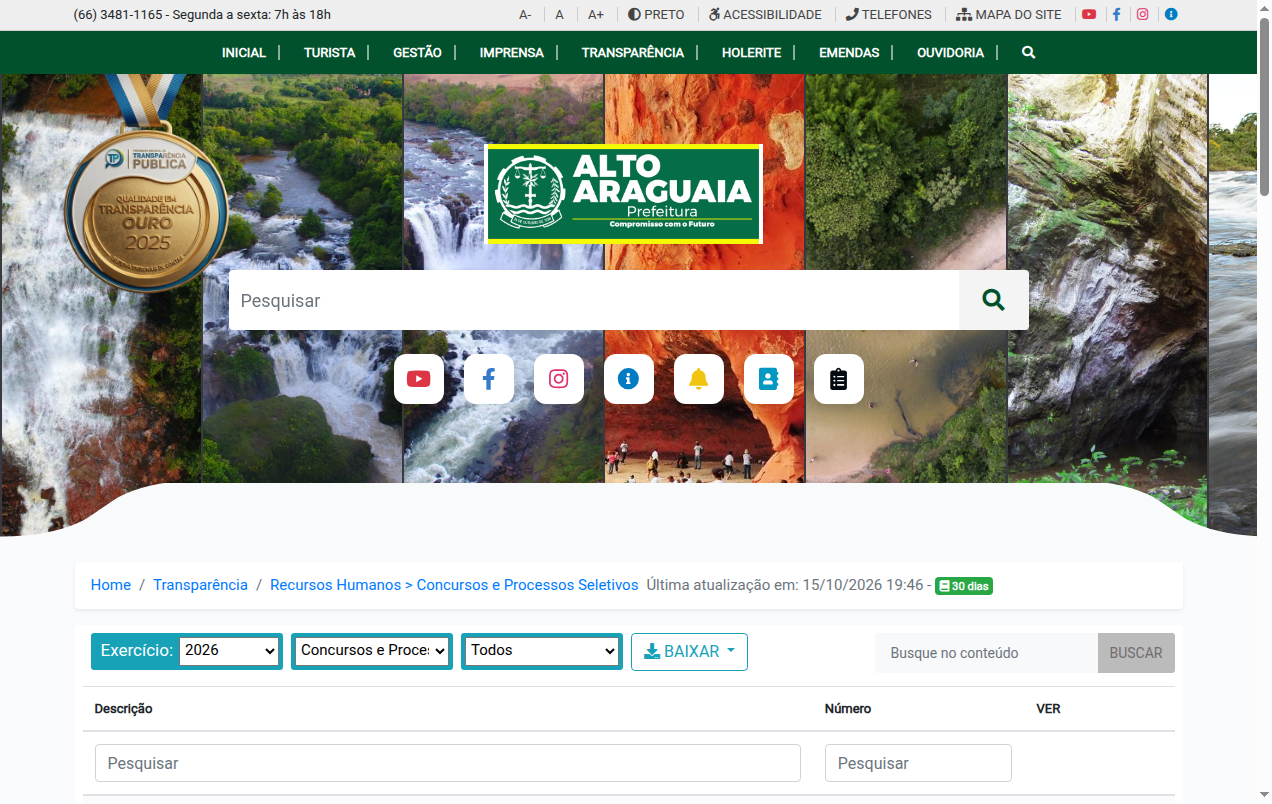 Screenshot de Concurso e Seletivos