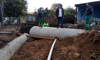 Prefeito Gustavo Melo vistoria obras em andamento em Alto Araguaia