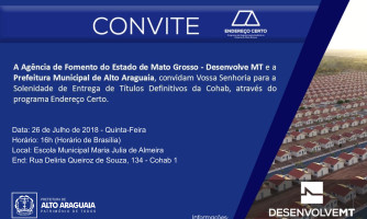 Prefeito Gustavo Melo convoca moradores para receber títulos definitivos do Bairro da Cohab