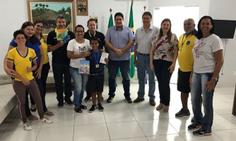 Ganhador em segundo lugar de concurso nacional, aluno do Projeto AABB Comunidade de Alto Araguaia recebe prêmio