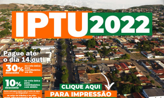 Prefeitura inicia entrega de guias do IPTU 2022; emissão on-line está disponível