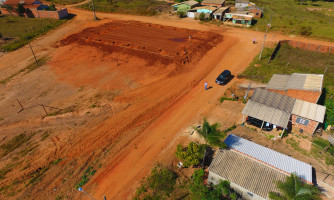 Iniciada construção de quadra poliesportiva para atender moradores do Bairro Maria das Graças e Parque do Cerrado