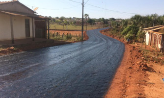 Ruas de Alto Araguaia recebem pavimentação asfáltica
