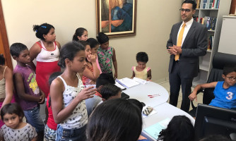 Através de projeto da Assistência Social, crianças e adolescentes de Alto Araguaia conhecem o trabalho do Poder Judiciário