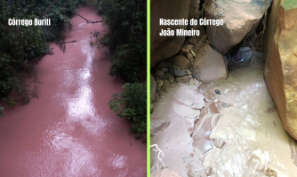 Alteração na cor da água do Córrego Buriti foi provocada por causa natural