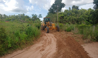 Sintraf executa manutenção nas estradas da região do Cinturão Verde