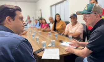 Prefeito Jacson Niedermeier recebe visita do deputado estadual Thiago Silva