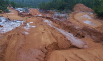 Chuvas intensas provocam estragos em estradas rurais de Alto Araguaia