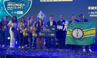 Alto Araguaia conquista Selo Ouro e recebe R$ 150 mil na 5ª edição do Imuniza Mais MT