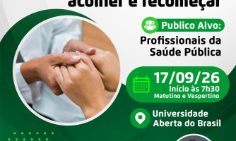 Saúde promove encontro de educação continuada voltado ao cuidado com profissionais da rede pública