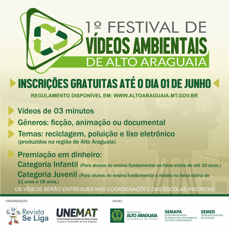1º Festival de Vídeos Ambientais em Alto Araguaia acontece em junho; inscrições estão abertas