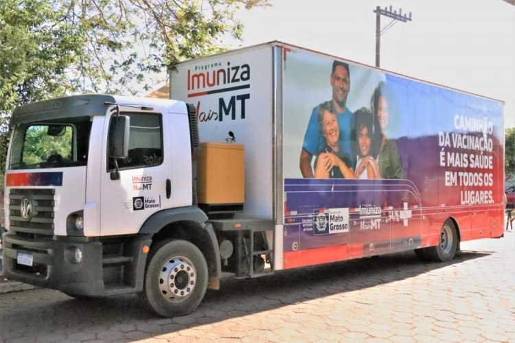 Alto Araguaia recebe caminhão da vacinação do Imuniza Mais MT neste sábado