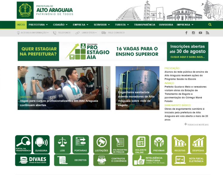 Prefeitura de Alto Araguaia lança novo site com amplitude de informações de forma rápida e dinâmica