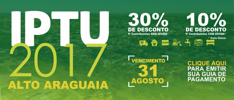 Último dia para pagar IPTU com desconto de 30% encerra nesta quinta-feira (31)