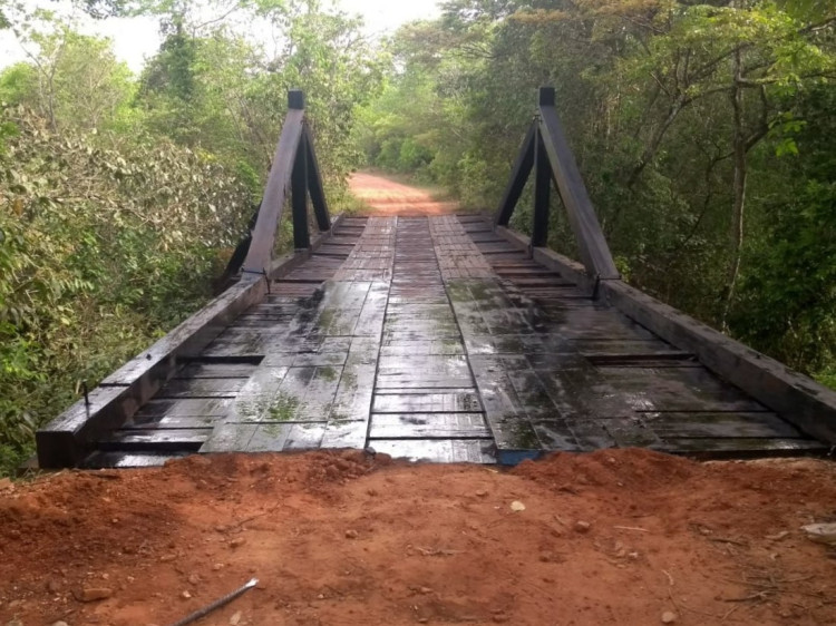 Ponte sobre Rio Araguainha na MU-14 é recuperada pela prefeitura de Alto Araguaia