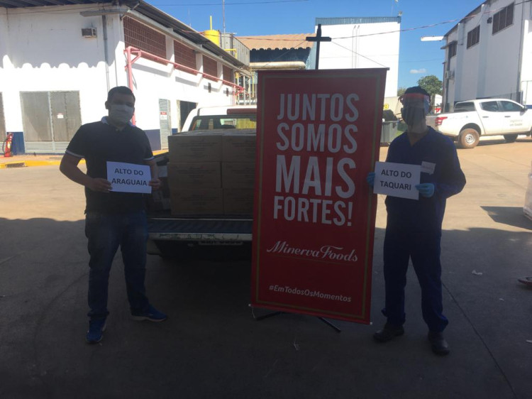 Alto Araguaia recebe doação de carne da empresa Minerva Foods