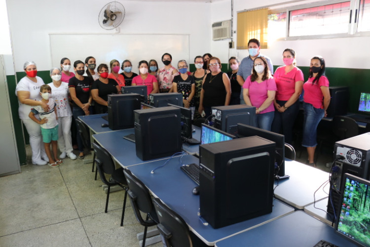 Parceria entre Prefeitura, Justiça do Trabalho e MPT garante novos computadores para laboratório em escola municipal de Alto Araguaia