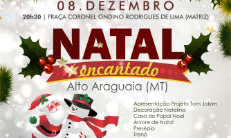 Iluminação de Natal na Praça da Matriz será inaugurada neste sábado em Alto Araguaia