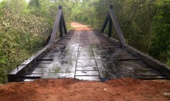 Ponte sobre Rio Araguainha na MU-14 é recuperada pela prefeitura de Alto Araguaia