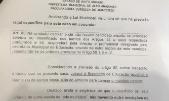 Secretaria de Educação esclarece quanto a eleição para direção escolar na escola Municipal Maria Julia de Almeida