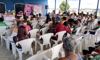 Mulheres e crianças assistidas pelo CRAS participam de evento em comemoração ao Dia da Mulher