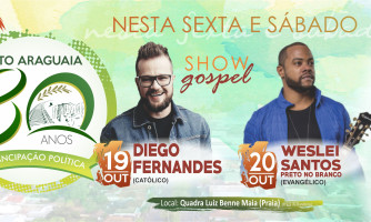 Shows católico e gospel integram comemoração dos 80 anos de Alto Araguaia