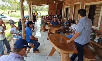 Prefeito e secretário de agricultura se reúnem com produtores da Comunidade Novo Horizonte