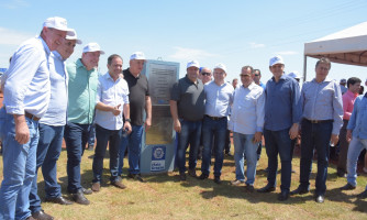 Ao lado do governador de MT, prefeito Gustavo Melo participa da inauguração das obras da Rodovia MT-100