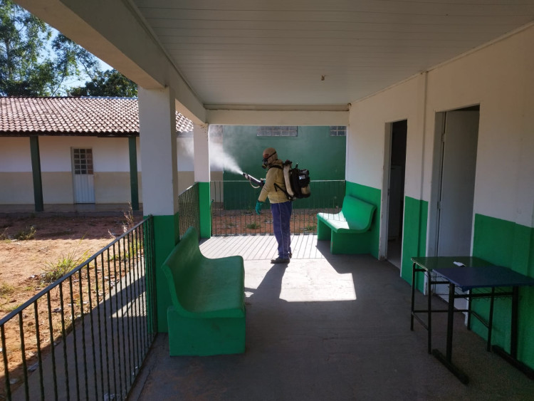 Secretaria de Saúde realiza bloqueio em escolas e unidades de saúde no combate ao mosquito da dengue