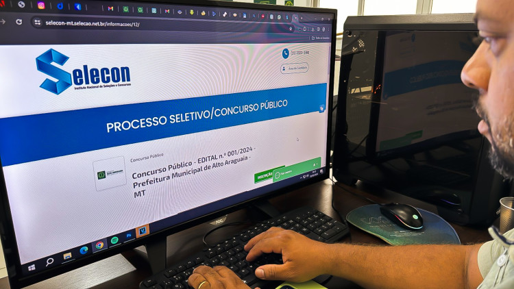 Com três dias, concurso público já tem 176 inscritos; pedido de isenção segue até segunda-feira