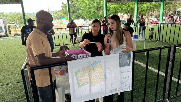 Prefeitura realiza sorteio de localização de lotes do Vista do Araguaia e divulga lista com mapa